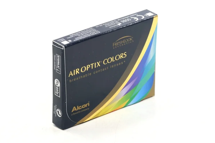 Линзы Alcon Air Optix Colors контакт цвет ежемес (диоптрия -1,0) 2 шт Синий
