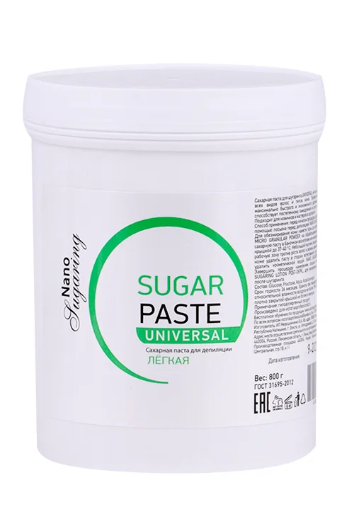 Паста Nano Sugaring Universal легкая для шугаринга 800 гр