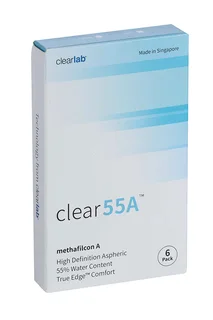 Линзы Clearlab Clear55 А контактные R 8,7 (диоптрия -4,5) 6 шт