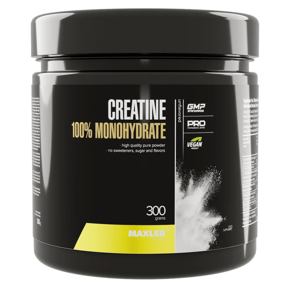 Креатин 100% Моногидрат (Monohydrate), 300 г, Maxler