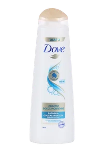 Бальзам-ополаскиватель Dove для тонких волос объем и восстановление 350 мл