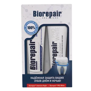 Набор зубных паст "Защита и блеск", Biorepair