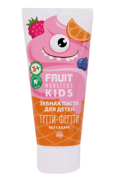Зубная паста Fruit monsters kids Мегамонстры Тутти-фрутти 60 гр