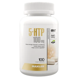 Аминокислоты 5-HTP Maxler 100 мг (5-гидрокситриптофан 5HTP витамин B6 витамин С 100 вегетарианск
