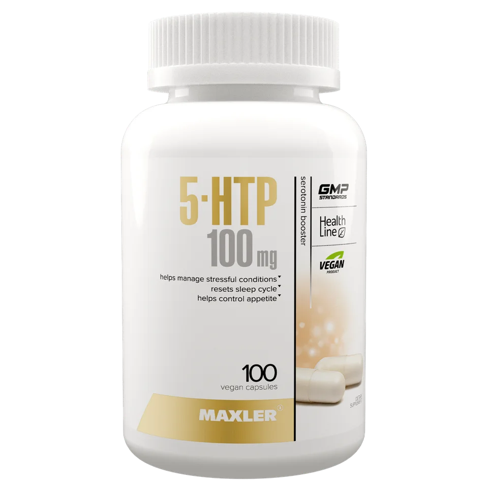 Аминокислоты 5-HTP Maxler 100 мг (5-гидрокситриптофан 5HTP витамин B6 витамин С 100 вегетарианск