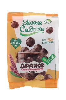 Драже Умные сладости в глазури амарантовое без сахара без фруктозы, 50 г