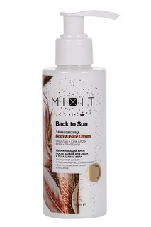 Крем Mixit Back to Sun увлажняющий после загара с алоэ вера для лица и тела 150 мл