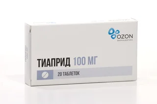 Тиаприд 100 мг 20 шт таблетки