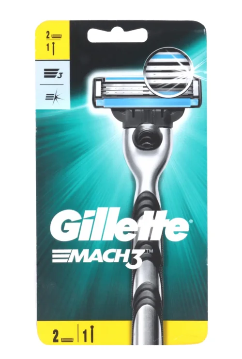 Бритва Gillette mach3 с 2 сменными кассетами