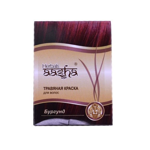Травяная краска для волос "Бургунд", 60 мл (Aasha, Краски для волос)