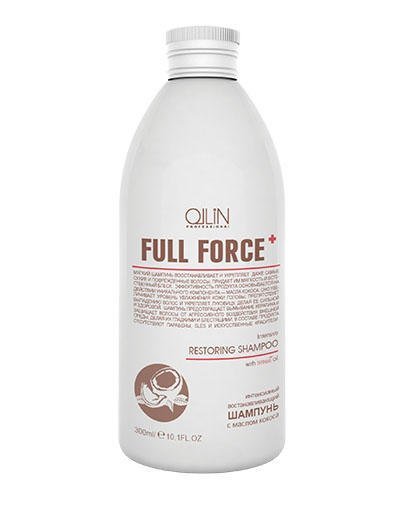 Full Force Интенсивный восстанавливающий шампунь с маслом кокоса  300 мл (Ollin Professional, Full Force)