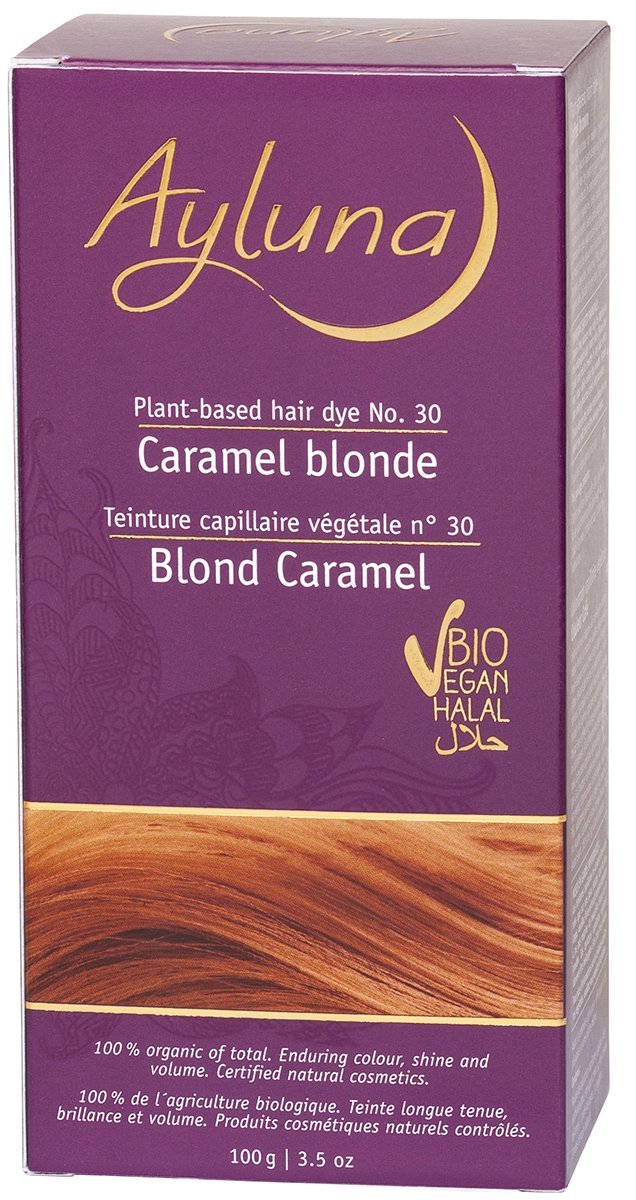 Краска для волос №30 "карамельный блондин" растительная 100 гр (Ayluna, Для волос)