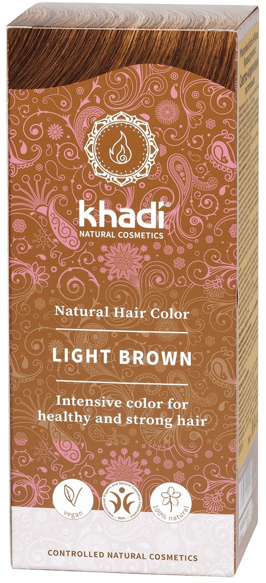 Растительная краска для волос «светло-коричневый» 100 г (Khadi, Для волос)