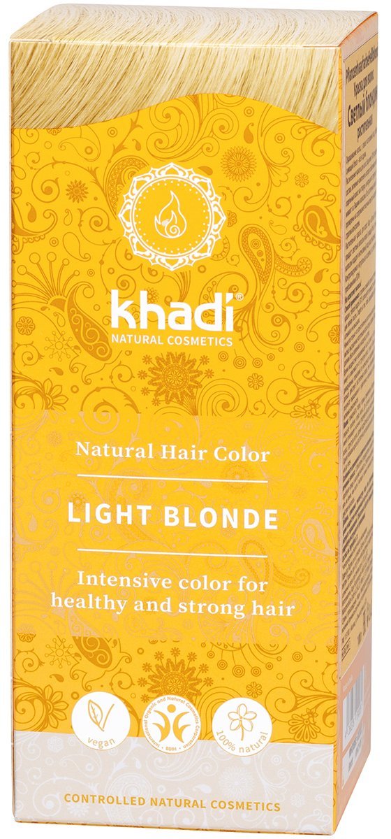 Растительная краска для волос «светлый блондин» 100 г (Khadi, Для волос)