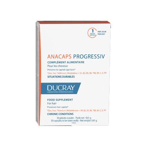 Анакапс Progressiv Биологически активная добавка к пище для волос и кожи головы, № 30 (Ducray, Биодобавка к пище)