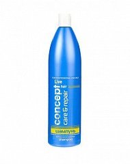 Шампунь для волос восстанавливающий Intense Repair shampoo 1000 мл (Concept, Live Hair)