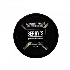 Моделирующая паста (помада) для волос с ультраблеском Berry's Glossy Pomade, 50 мл (Brelil Professional, Berry's)