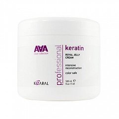 Питательная крем-маска для волос с маточным молочком 500 мл (Kaaral, Keratin Color Care)