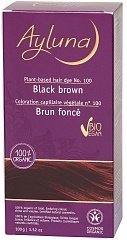 Краска для волос №100 «черно-коричневый» растительная 100 гр (Ayluna, Для волос)