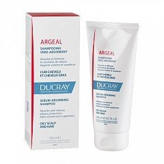Аржеаль Себоабсорбирующий шампунь для жирных волос Argeal 200 мл (Ducray, Жирные волосы)