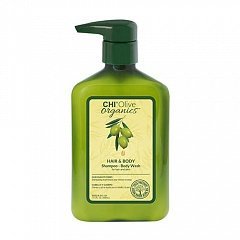 Шампунь Olive Organics для волос и тела, 340 мл (Chi, Olive Nutrient Terapy)