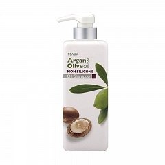 Шампунь увлажняющий с Аргановым и оливковым маслами Beaua 550 мл (Kumano cosmetics, Шампуни для волос)