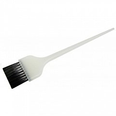 Кисть для окрашивания, белая, с черной прямой щетиной, широкая 45 мм (Dewal, Кисти парикмахерские)