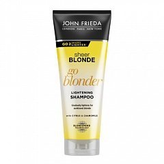 Шампунь Blonde Go Blonder осветляющий для натуральных, мелированных и окрашенных волос 250 мл (John Frieda, Sheer Blonde)